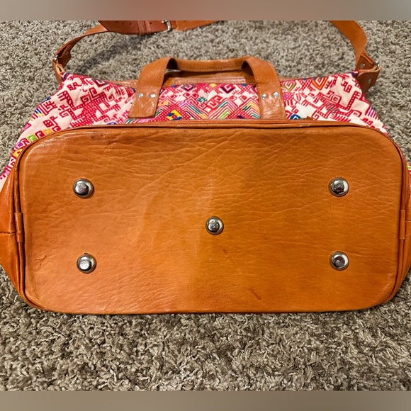 Nena & Co large woven and leather tote - Picture 10 of 16